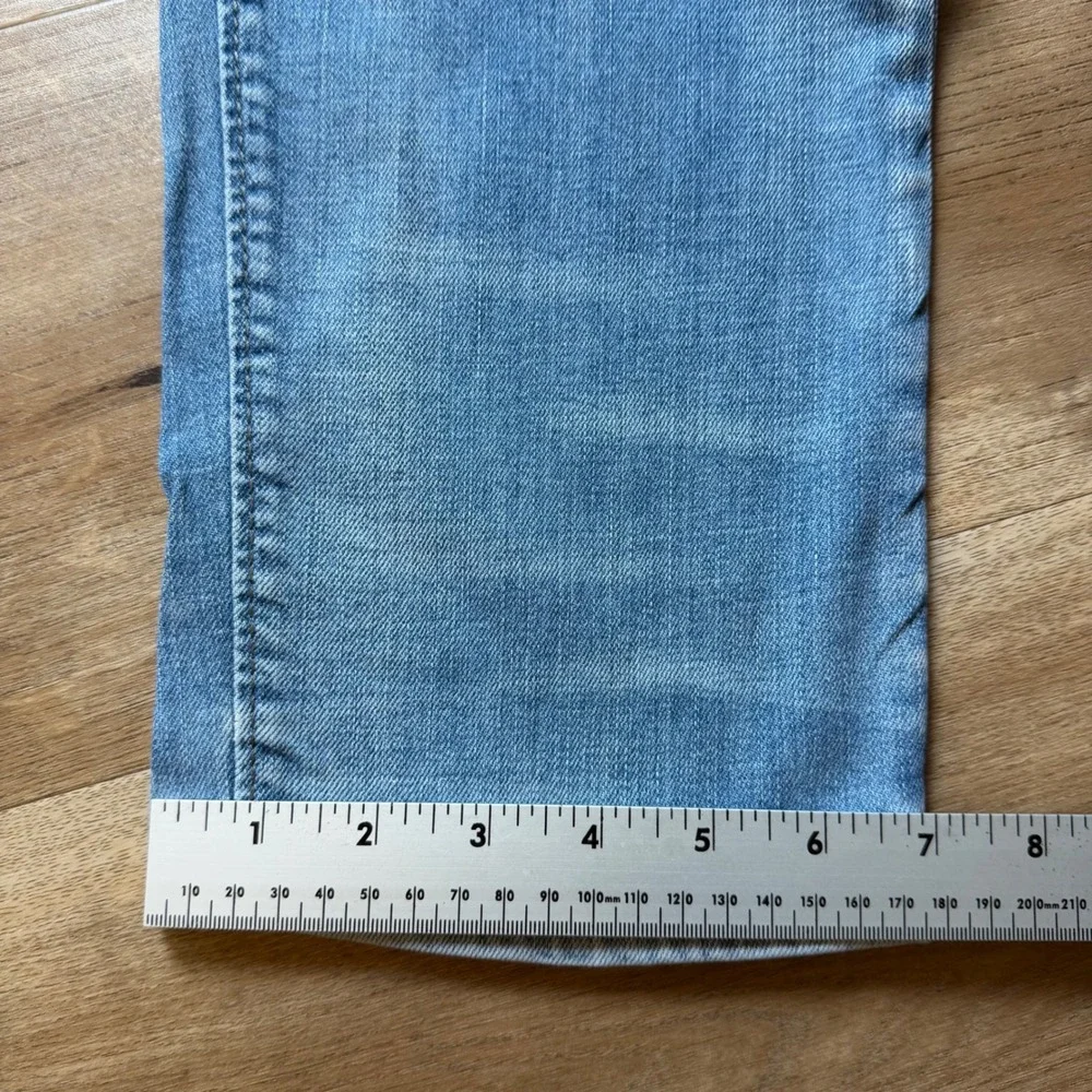 Diesel Buster Jeans Mens 33x32 Light Wash Slim Tapered Stretch Distressed 0831D